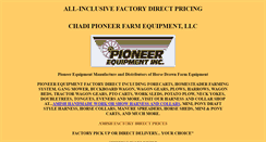 Desktop Screenshot of chadipioneerfarmequipment.com